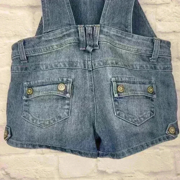Denim Short Overalls Sz M - Picture 10 of 10